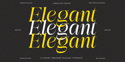 Awesome Gulgina Font Poster 9