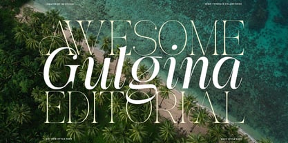 Awesome Gulgina Font Poster 3
