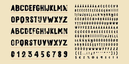 Feral Glyph Font Poster 9