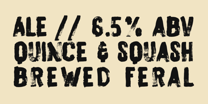 Feral Glyph Font Poster 4