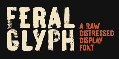 Feral Glyph Font Poster 1