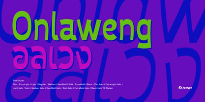Onlaweng Font Poster 1