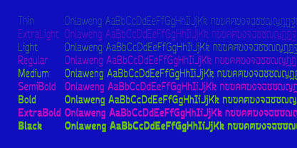 Onlaweng Font Poster 4