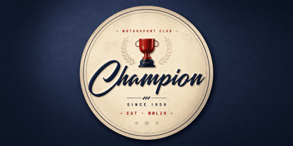Saturday Race Font Poster 5