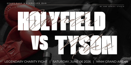 Yusiel Duo Font Poster 9