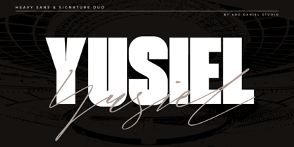 Yusiel Duo Font Poster 1