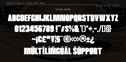 Yusiel Duo Font Poster 11