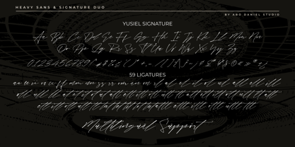 Yusiel Duo Font Poster 12