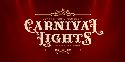 Carnival Lights Font Poster 1