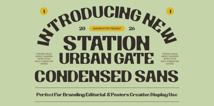 Station Urban Gate Font Poster 1