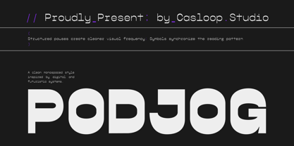 Podjog Font Poster 1