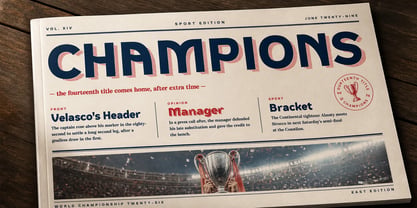 World Championship Font Poster 5