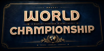 World Championship Font Poster 1
