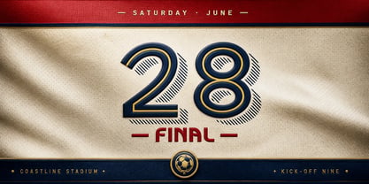 World Championship Font Poster 3
