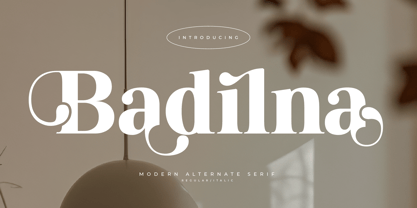 Badilna Font Poster 1