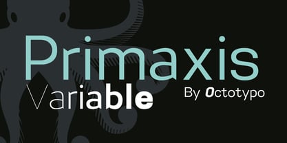 Primaxis Variable Font Poster 1