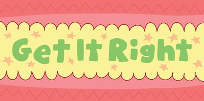 Get It Right Font Poster 1