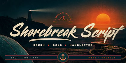 Shorebreak Script Font Poster 1