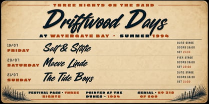 Shorebreak Script Font Poster 6