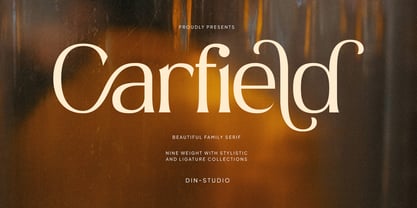 Carfield Font Poster 1