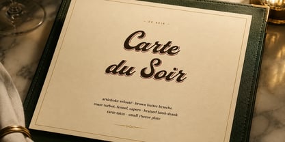 Carta Bianca Font Poster 6