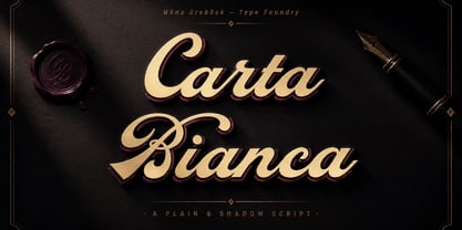 Carta Bianca Font Poster 1