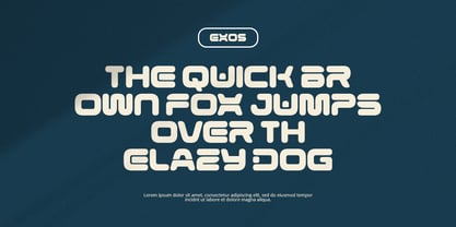 Exos Font Poster 6