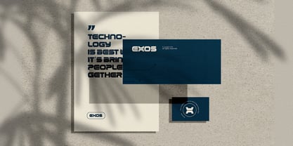Exos Font Poster 8
