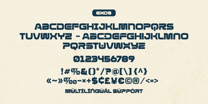 Exos Font Poster 7