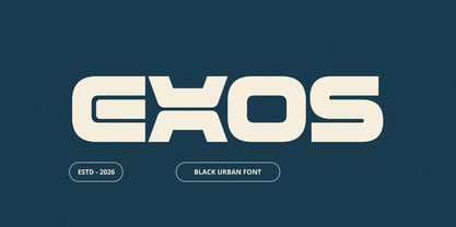 Exos Font Poster 1
