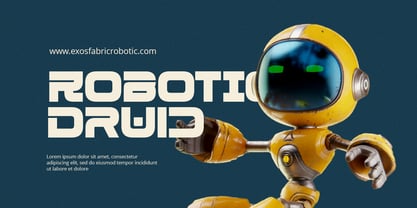 Exos Font Poster 3