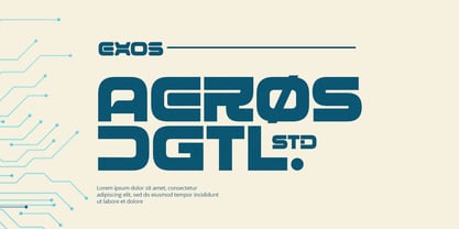 Exos Font Poster 4