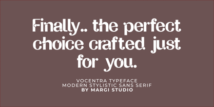 Vocentra Font Poster 9