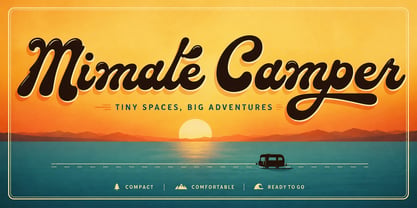 Mimale Camper Font Poster 1