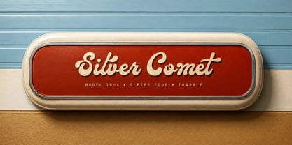 Mimale Camper Font Poster 2