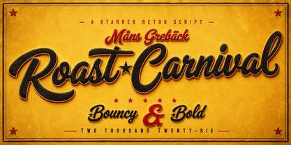 Roast Carnival Font Poster 1