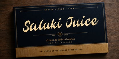Saluki Juice Font Poster 1