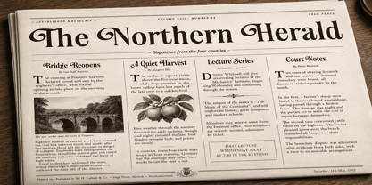 Merguda Serif Font Poster 2