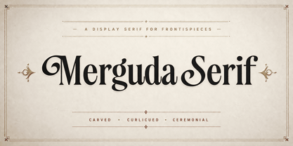 Merguda Serif Font Poster 1