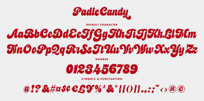 Padle Candy Font Poster 9