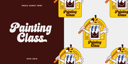 Padle Candy Font Poster 2