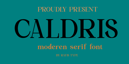 Caldris Font Poster 1