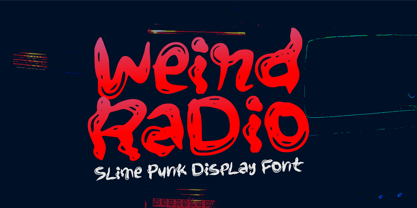 Weird Radio Font Poster 1