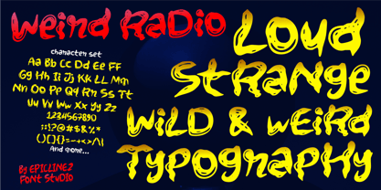 Weird Radio Font Poster 5
