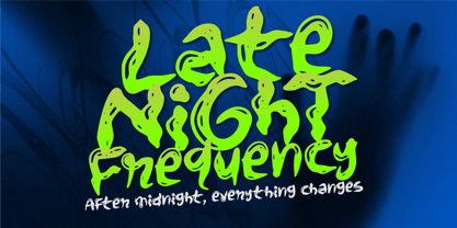 Weird Radio Font Poster 2