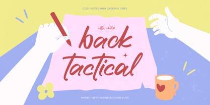 Back Tactical Font Poster 1