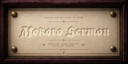 Mokoro Sermon Font Poster 1