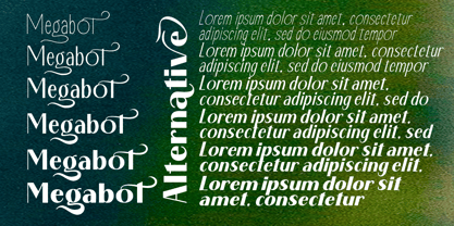 Megabot Font Poster 7