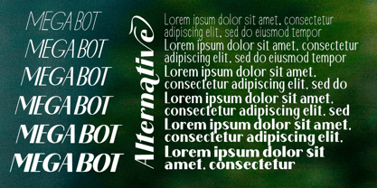 Megabot Font Poster 6