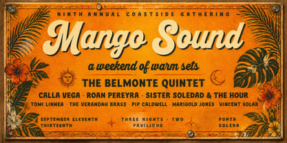 Haribaico Script Font Poster 8